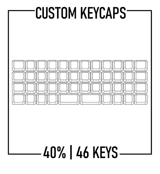 40% Keyboard Custom Keycaps Set( ANSI | 46 Keys ) - Goblintechkeys