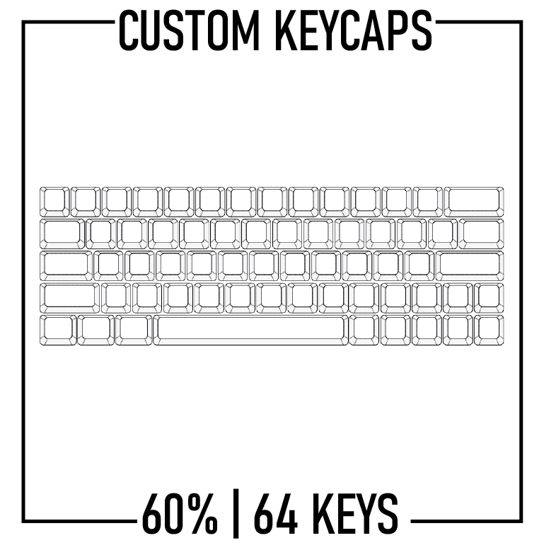 60 Keyboard Custom Keycaps( ANSI 64 Keys ) Goblintechkeys