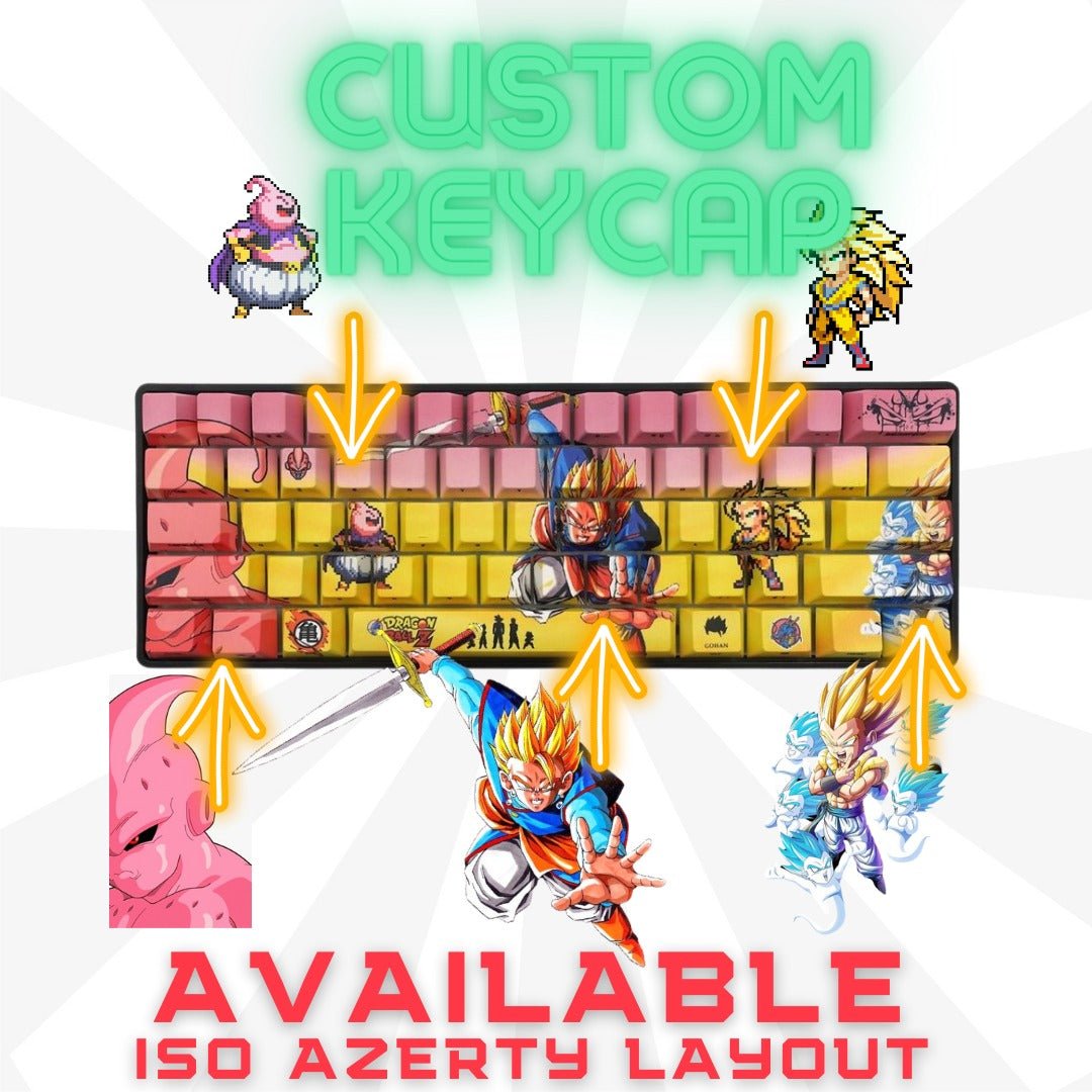 Keycaps 60% custom AZERTY - Monclic