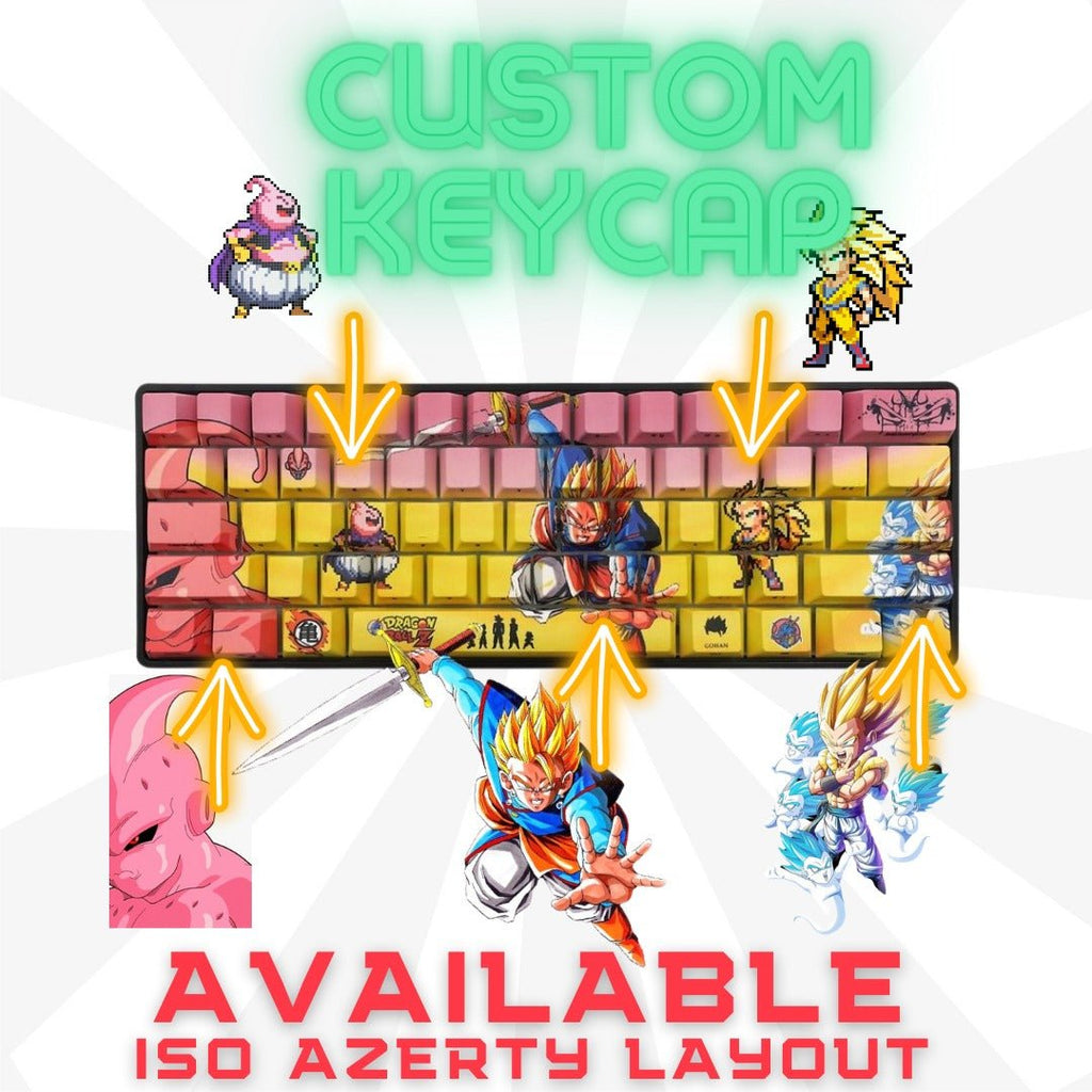 60% Keyboard Custom Keycaps ( ISO | 62 Keys ) – Goblintechkeys