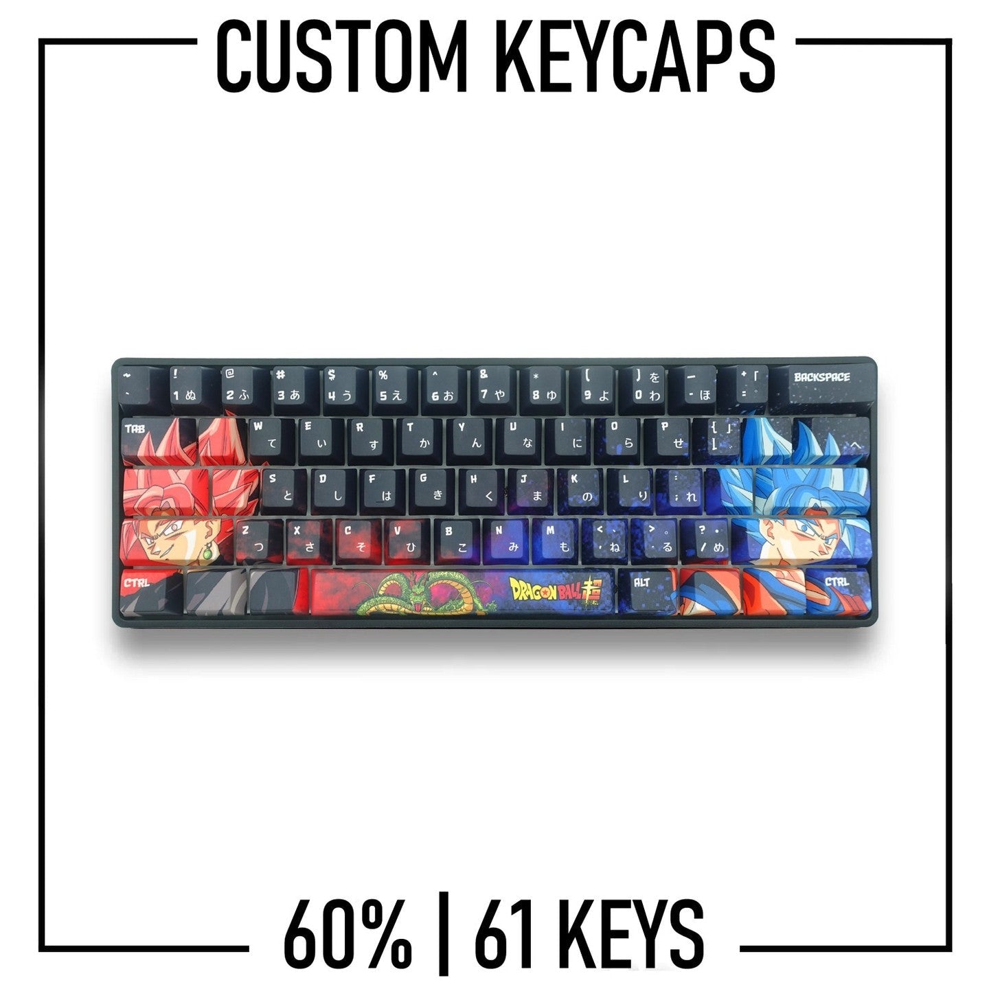 60% Keyboard Custom Keycaps ( ANSI | 61 Keys ) – Goblintechkeys
