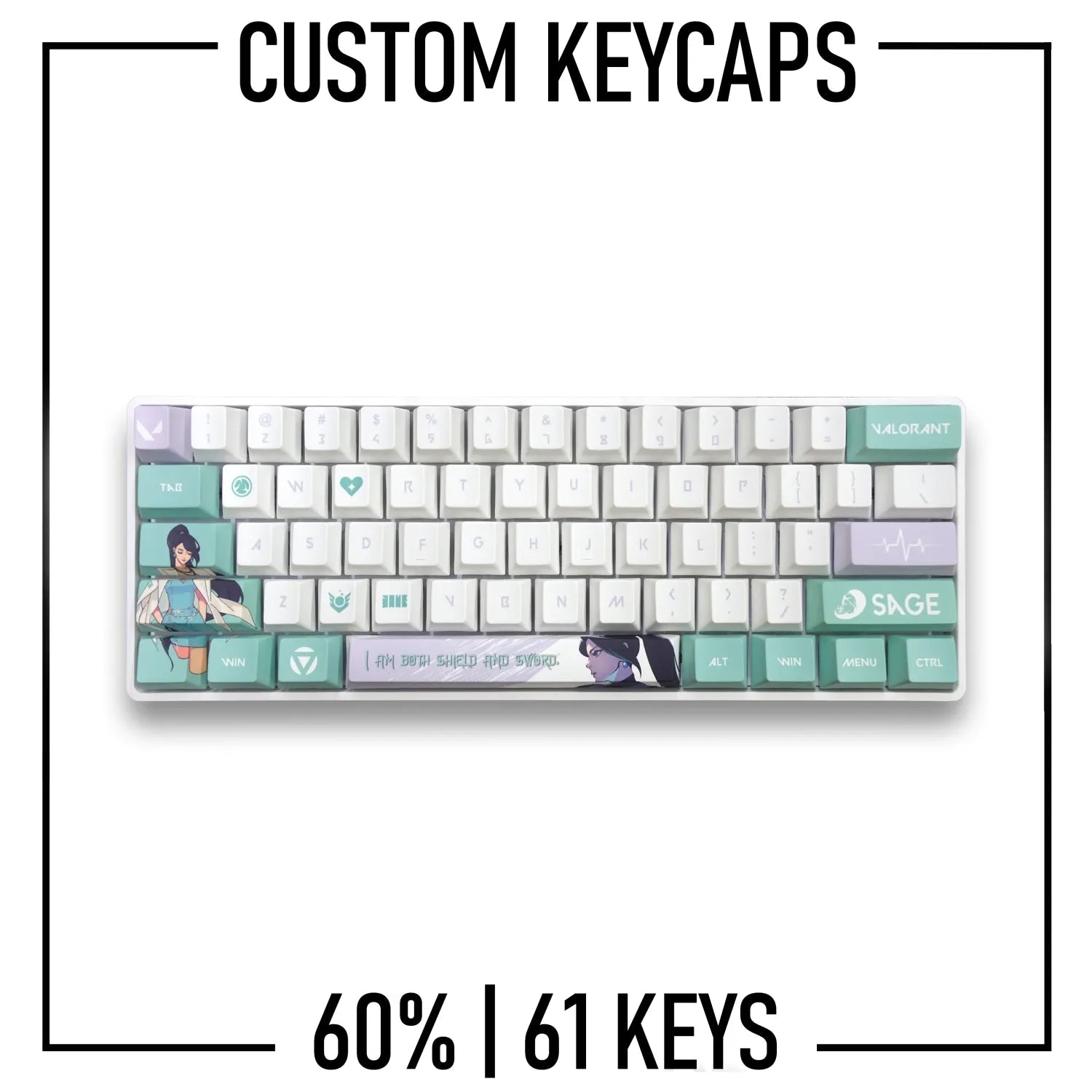 60% Keyboard Custom Keycaps ( ANSI