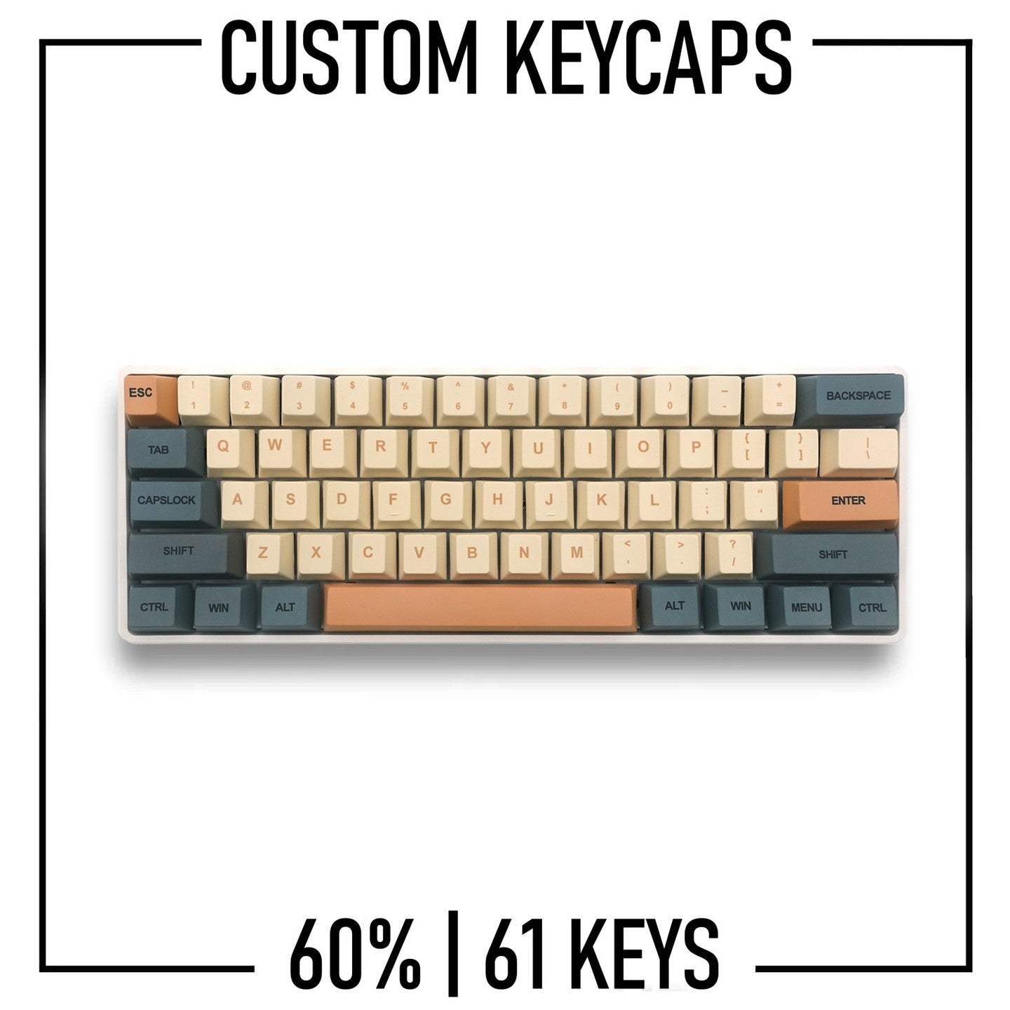 60% Keyboard Custom Keycaps ( ANSI | 61 Keys ) – Goblintechkeys