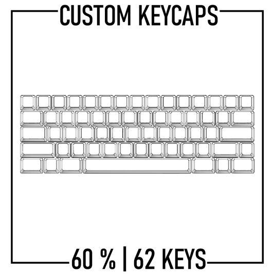 60% Keyboard Custom PBT Keycap set ( ANSI | 62 Keys ) - Goblintechkeys