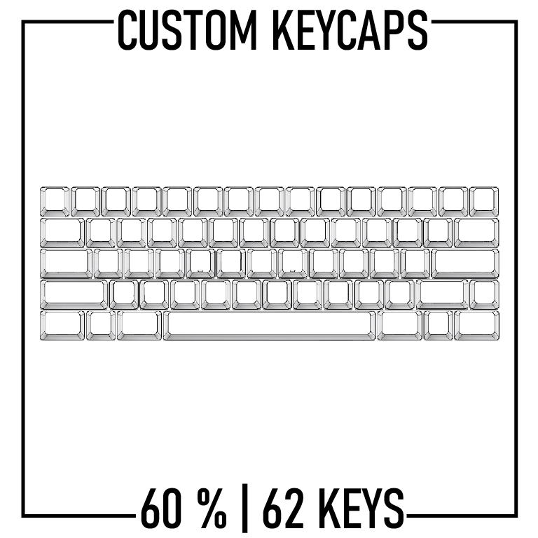 60% Keyboard Custom Keycaps ( ANSI | 62 Keys ) – Goblintechkeys
