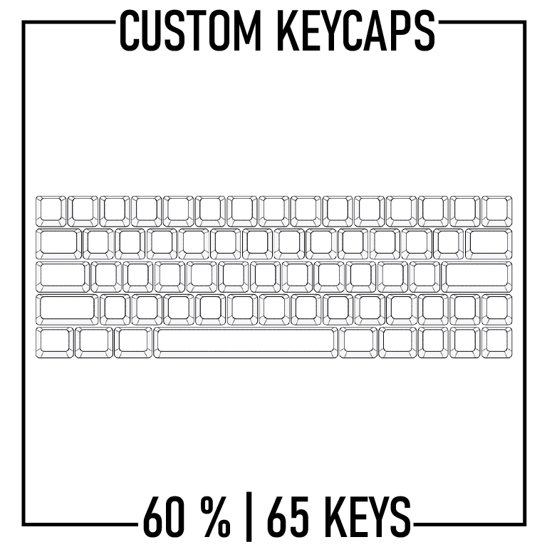 60% Keyboard Custom PBT Keycap set ( ANSI | 65 Keys ) - Goblintechkeys