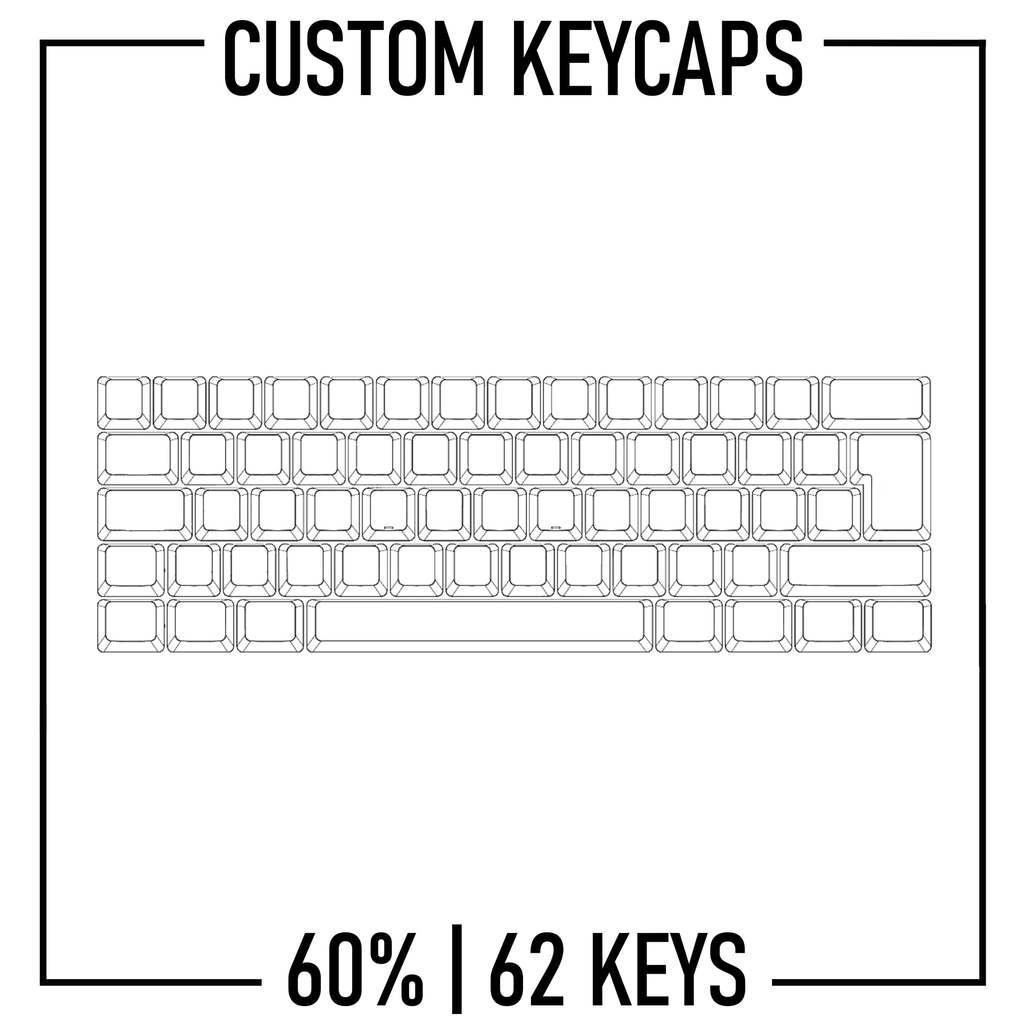 60% Custom Keycaps Set ( ISO | 62 Keys ) – Goblintechkeys