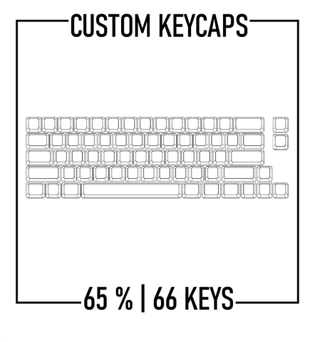 65% Keyboard Custom Keycaps ( ANSI | 66 Keys ) - Goblintechkeys