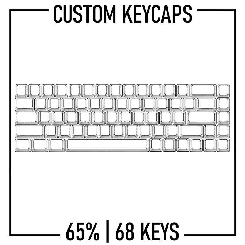65% Custom Keycaps Set ( ANSI | 68 Keys )