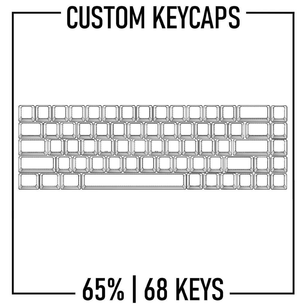 65% Keyboard Custom Keycaps ( ANSI | 68 Keys ) - Goblintechkeys
