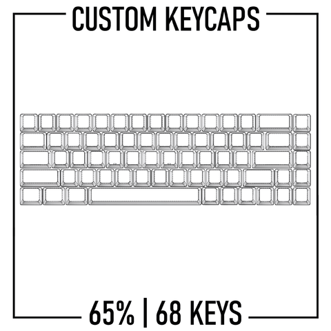 65% Keyboard Custom Keycaps ( ANSI | 68 Keys ) - Goblintechkeys