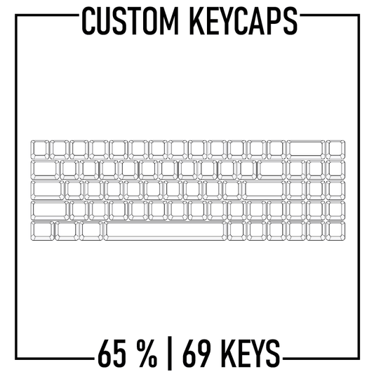 65% Keyboard Custom Keycaps ( ANSI | 69 Keys ) - Goblintechkeys