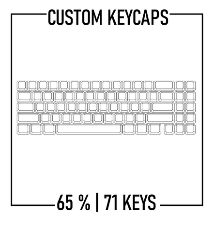 65% Keyboard Custom Keycaps ( ANSI | 71 Keys ) - Goblintechkeys