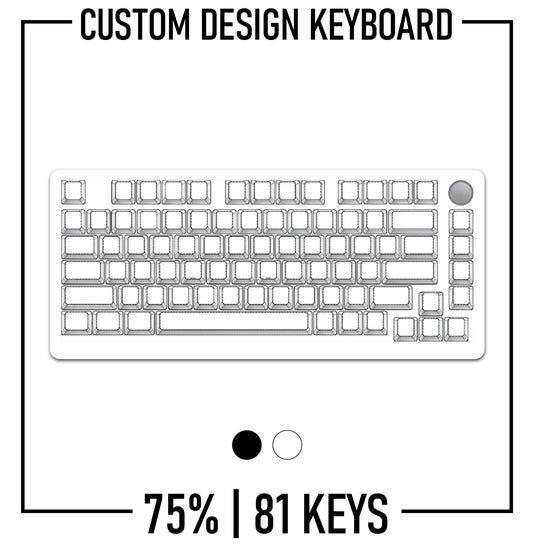 75% Custom Keyboard ( ANSI | 81 Keys | Black ) - Goblintechkeys