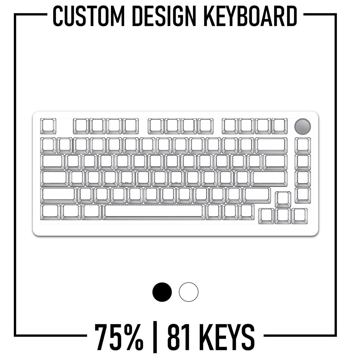 75% Design Studio - 75% Mechanical Keyboard Custom PBT Keycap set ( ANSI ) - Goblintechkeys