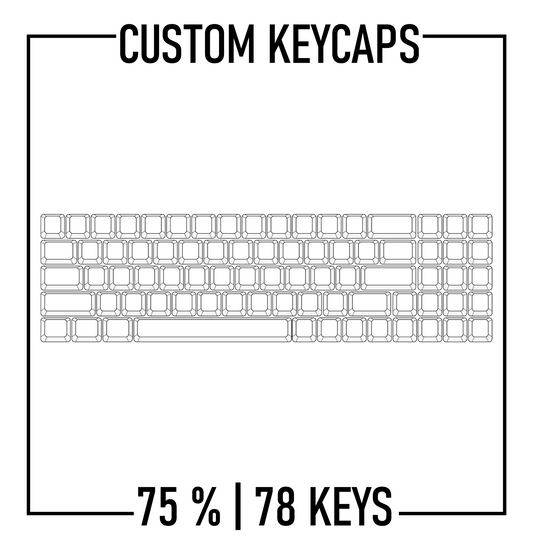 75% Keyboard Custom Keycaps ( ANSI | 78 Keys ) - Goblintechkeys