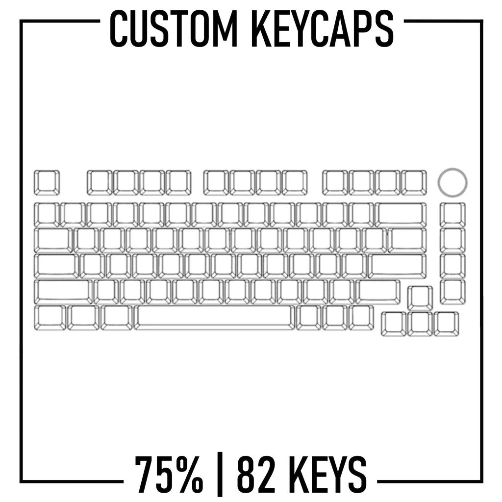 75% Keyboard Custom Keycaps ( ANSI | 82 Keys ) - Goblintechkeys