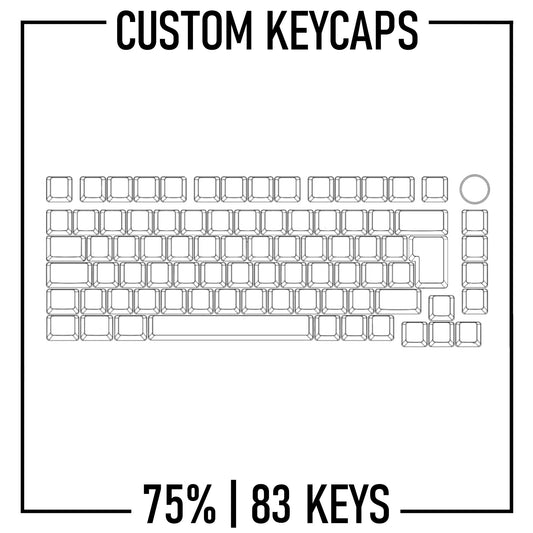 75% keyboard Custom PBT Keycap set ( ISO | 83 Keys ) - Goblintechkeys