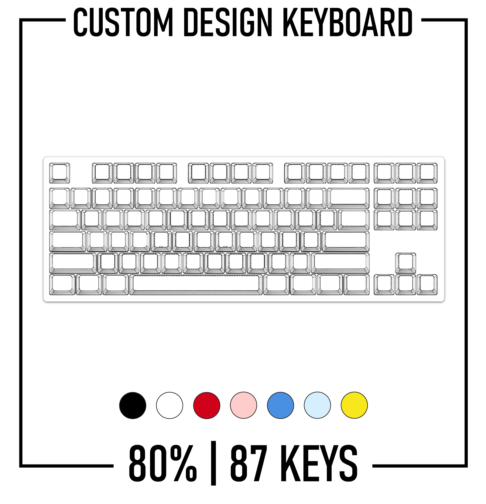 80% Custom Keyboard ( ANSI | 87 Keys ) - Goblintechkeys