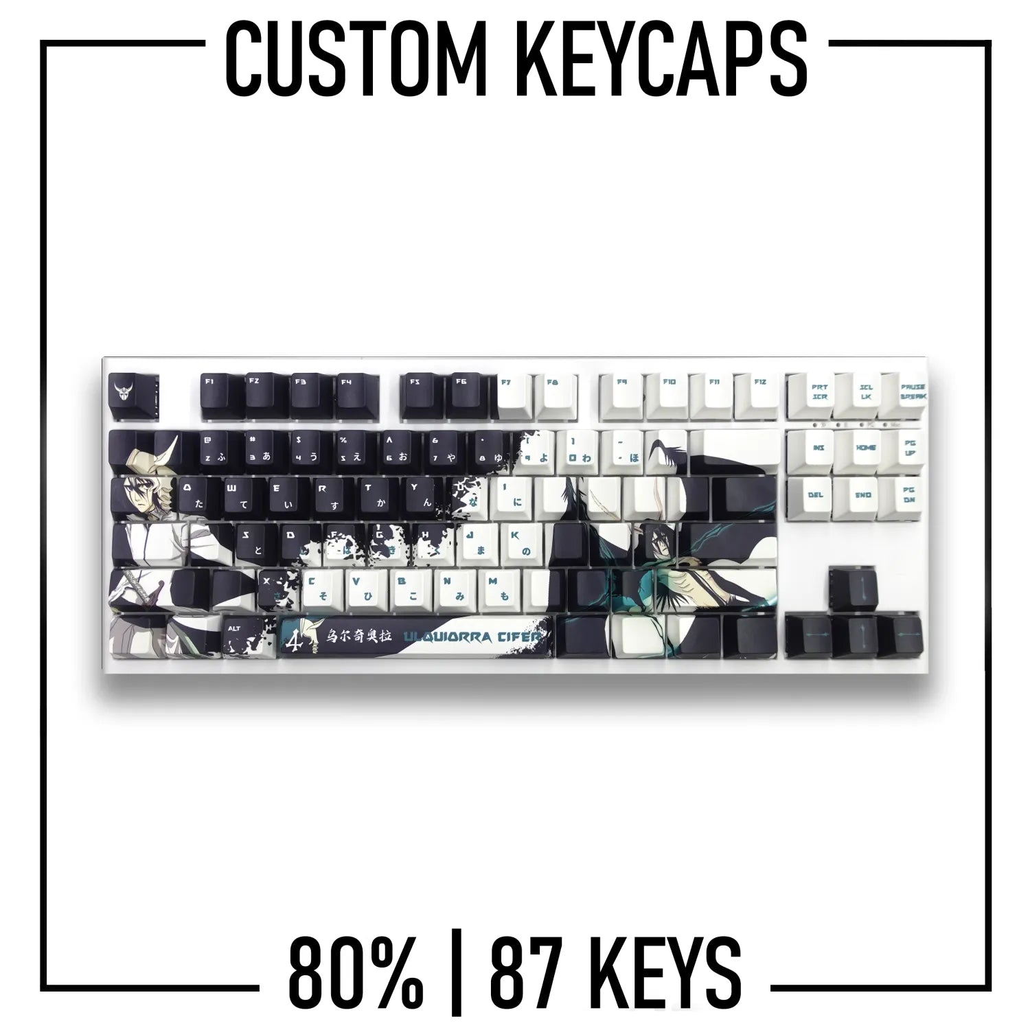 80% TKL Keyboard Custom PBT Keycap set ( ANSI | 87 Keys ) - Goblintechkeys