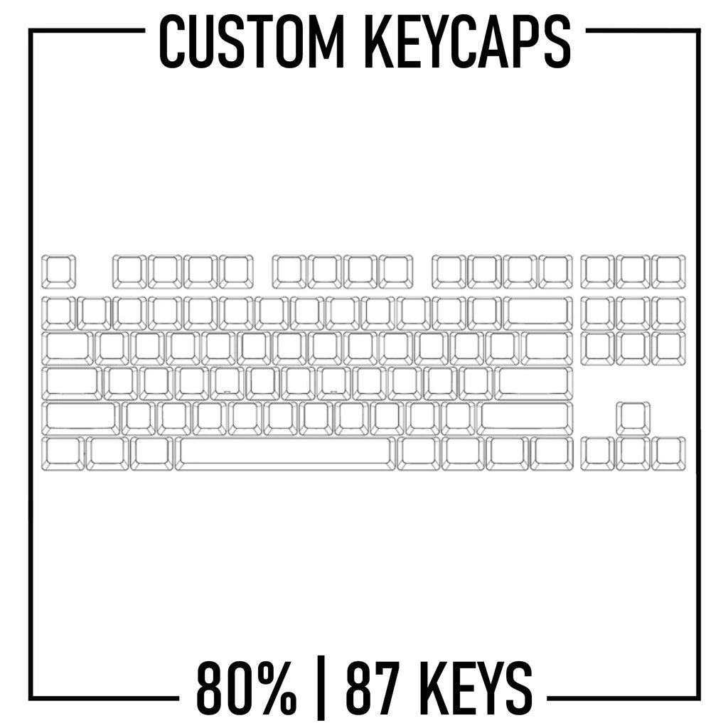 80% TKL Keyboard Custom PBT Keycap set ( ANSI | 87 Keys ) - Goblintechkeys