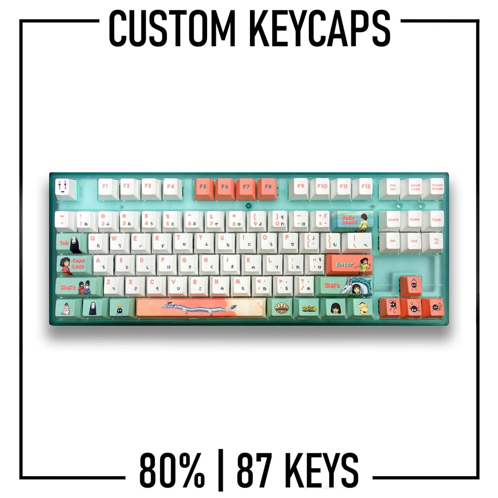 Keycaps TKL custom (Tenkeyless) AZERTY - Monclic