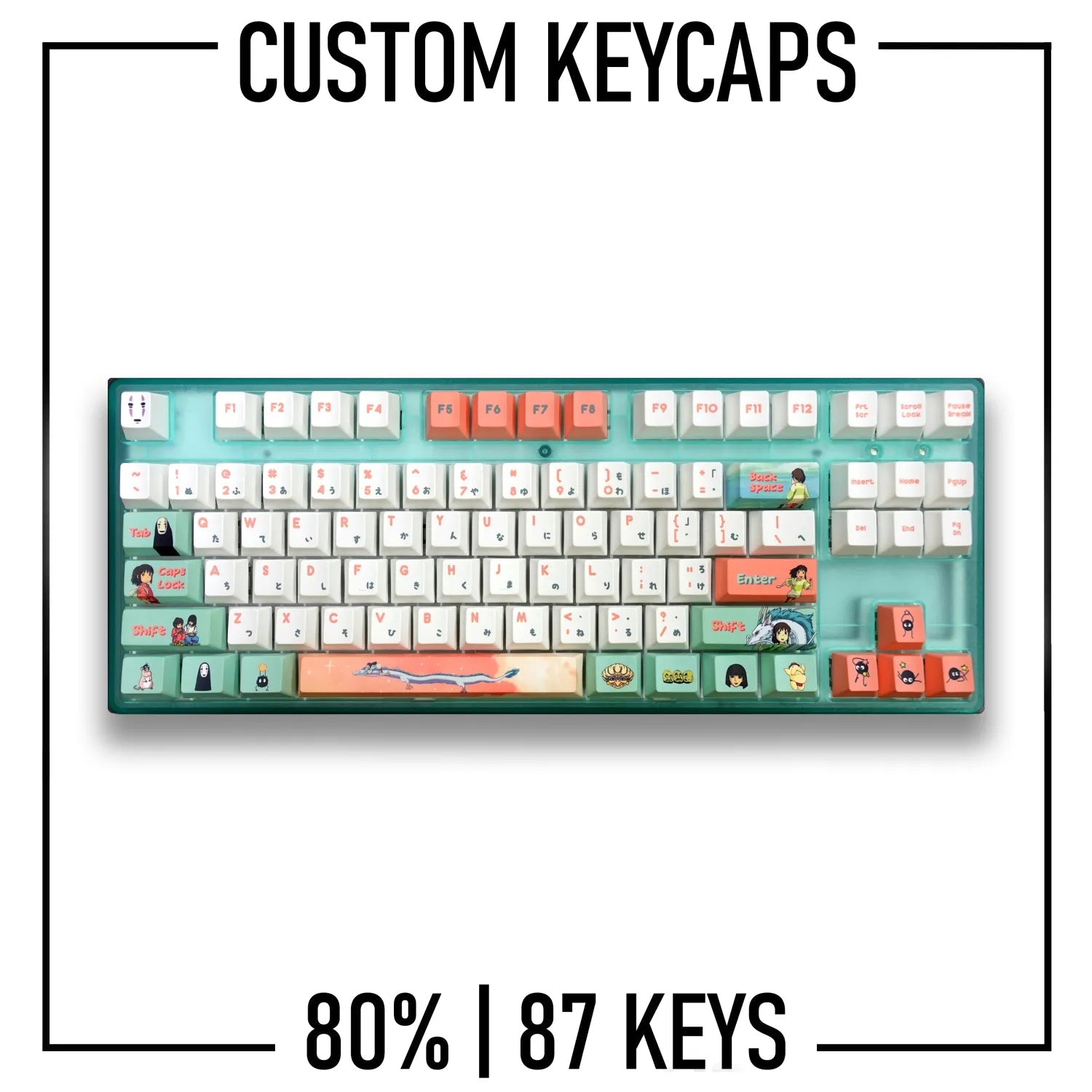 80% TKL Keyboard Custom PBT Keycap set ( ANSI | 87 Keys ) - Goblintechkeys