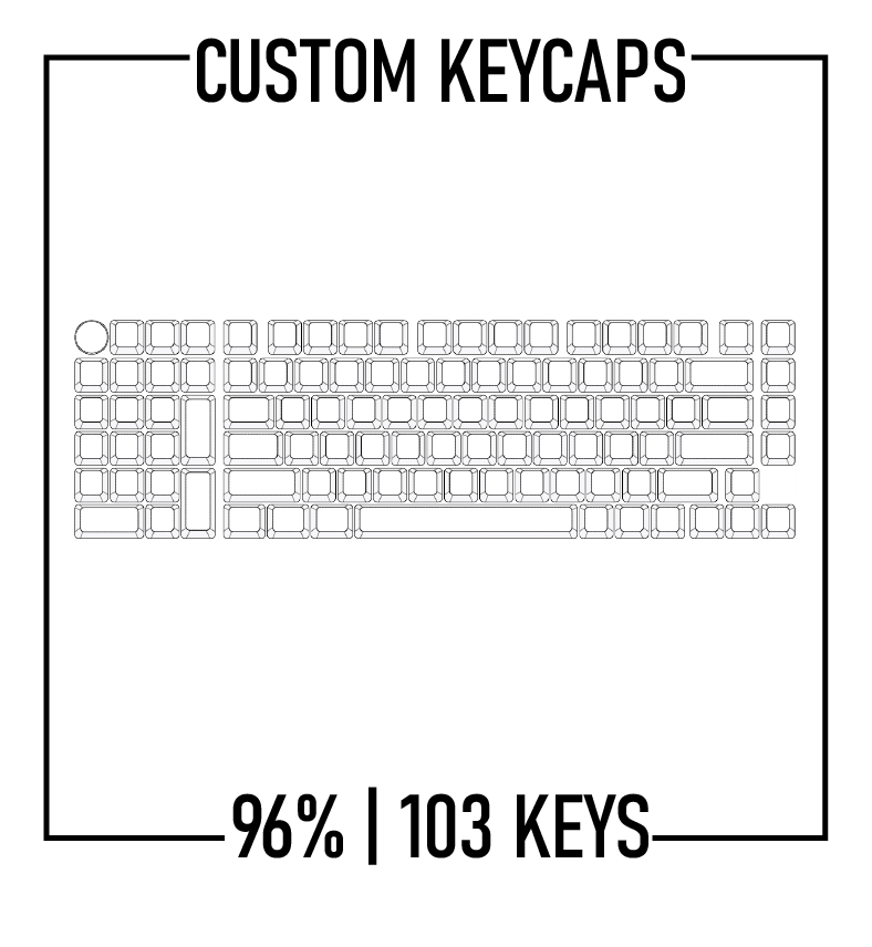 96% Keyboard Custom Keycaps ( ANSI | 103 Keys ) - Goblintechkeys