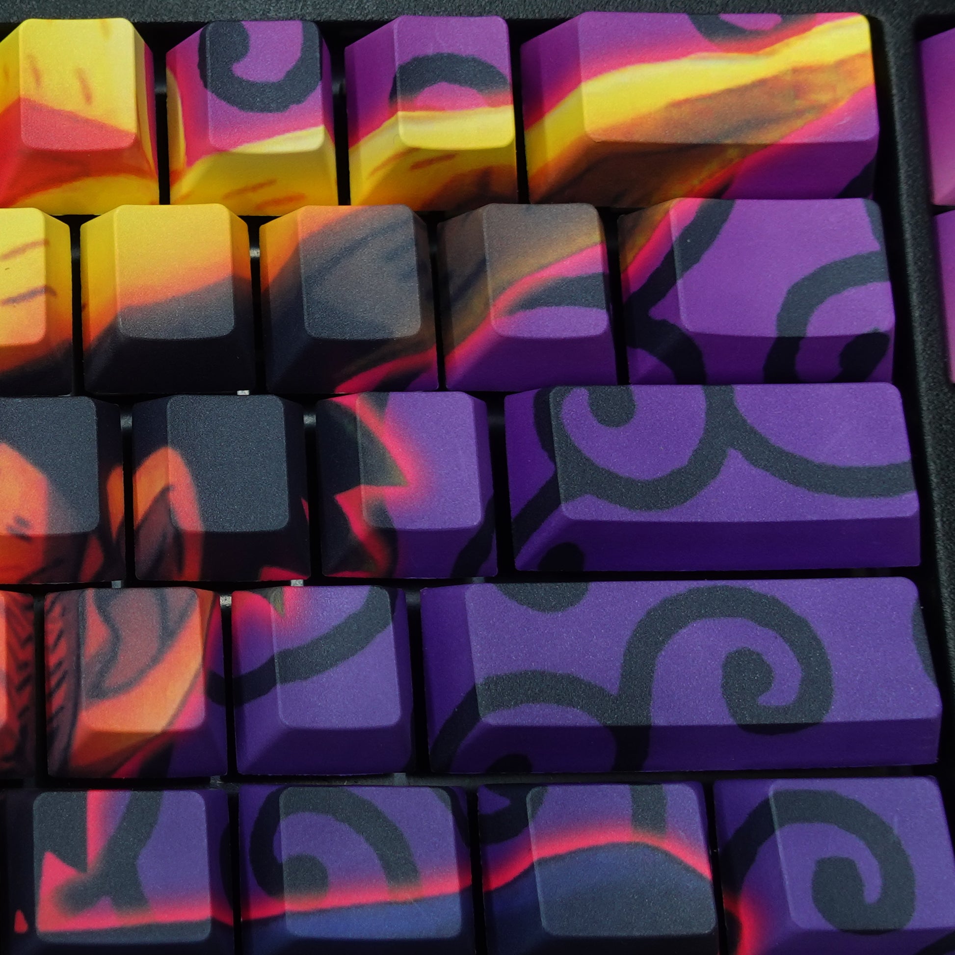 One Piece Anime Keycaps : Luffy Gear 5 Custom Keycaps – Goblintechkeys