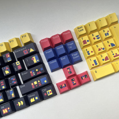 Abstract Modern Keycap Set | Designed by Raquel Colachagua - Goblintechkeys