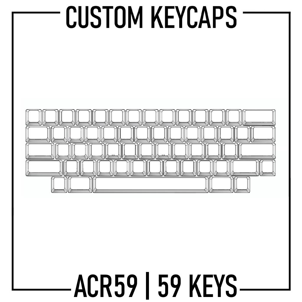 ACR59 60% Keyboard Custom PBT Keycap set ( ANSI | 59 Keys ) - Goblintechkeys