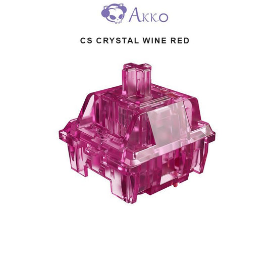 Akko Switches - CS Crystal Wine Red Switches (45pcs) - Goblintechkeys