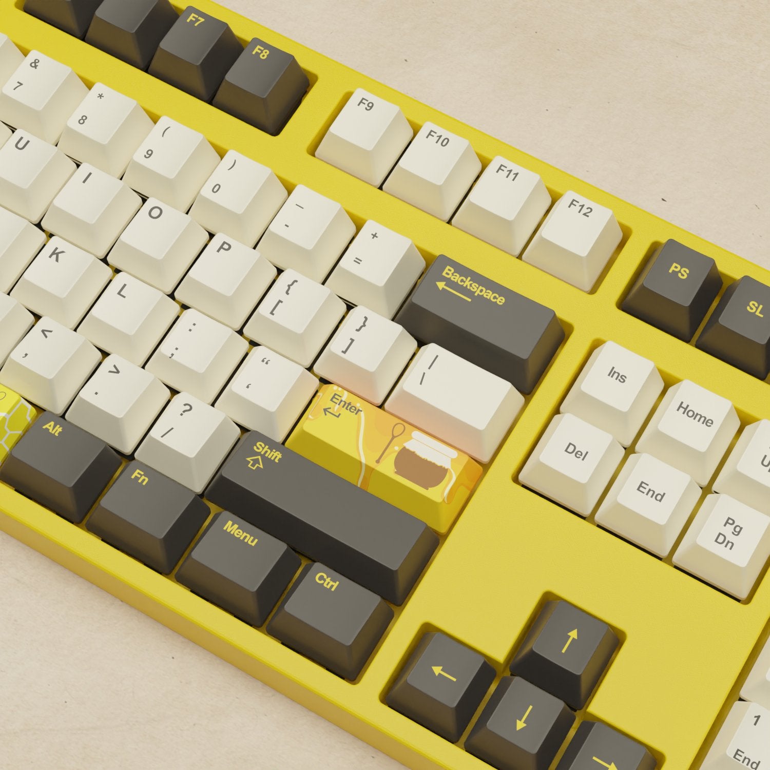 Alpha 108 - 100% Bee Mechanical Keyboard - Goblintechkeys
