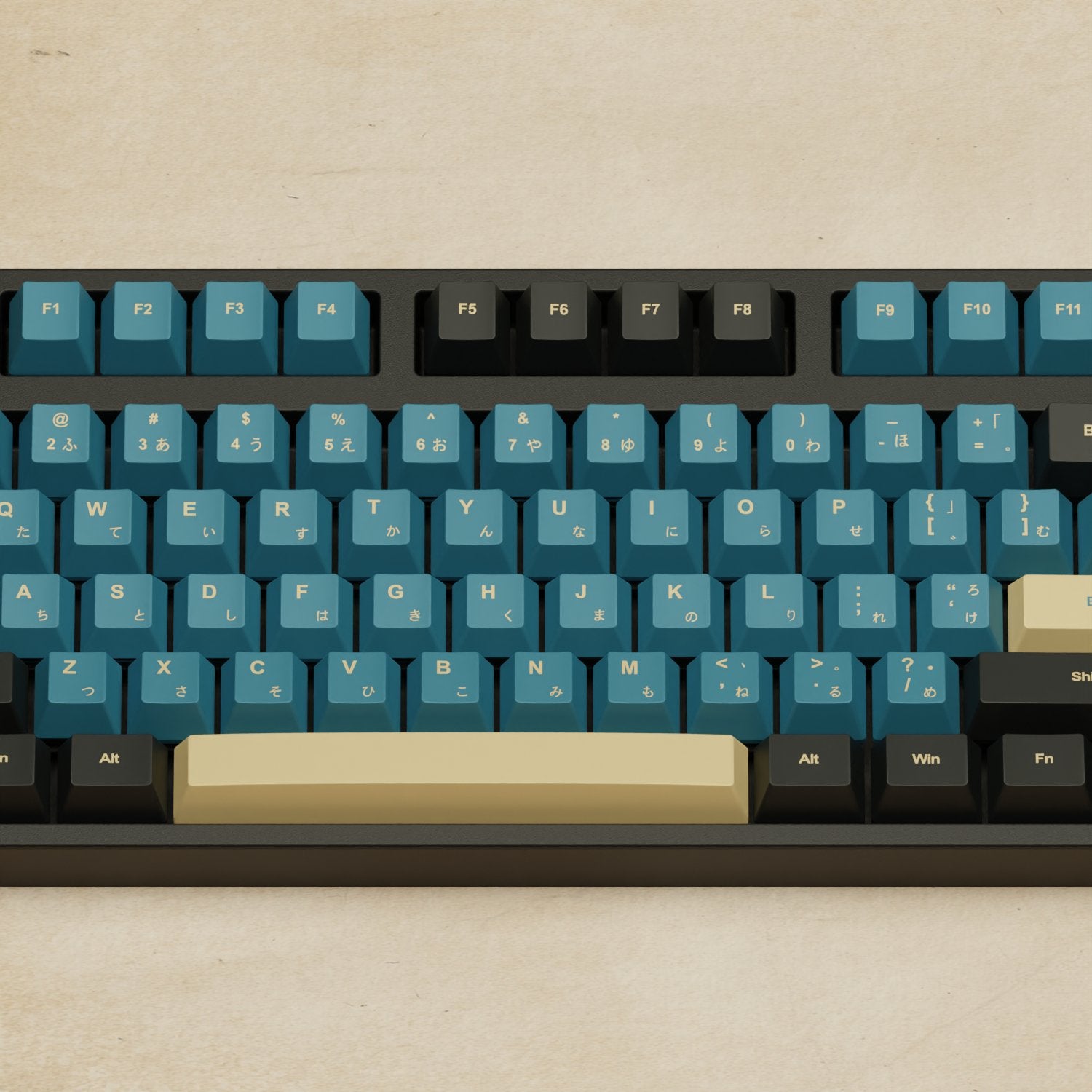 Alpha 108 - 100% Blue Samurai Mechanical Keyboard - Goblintechkeys