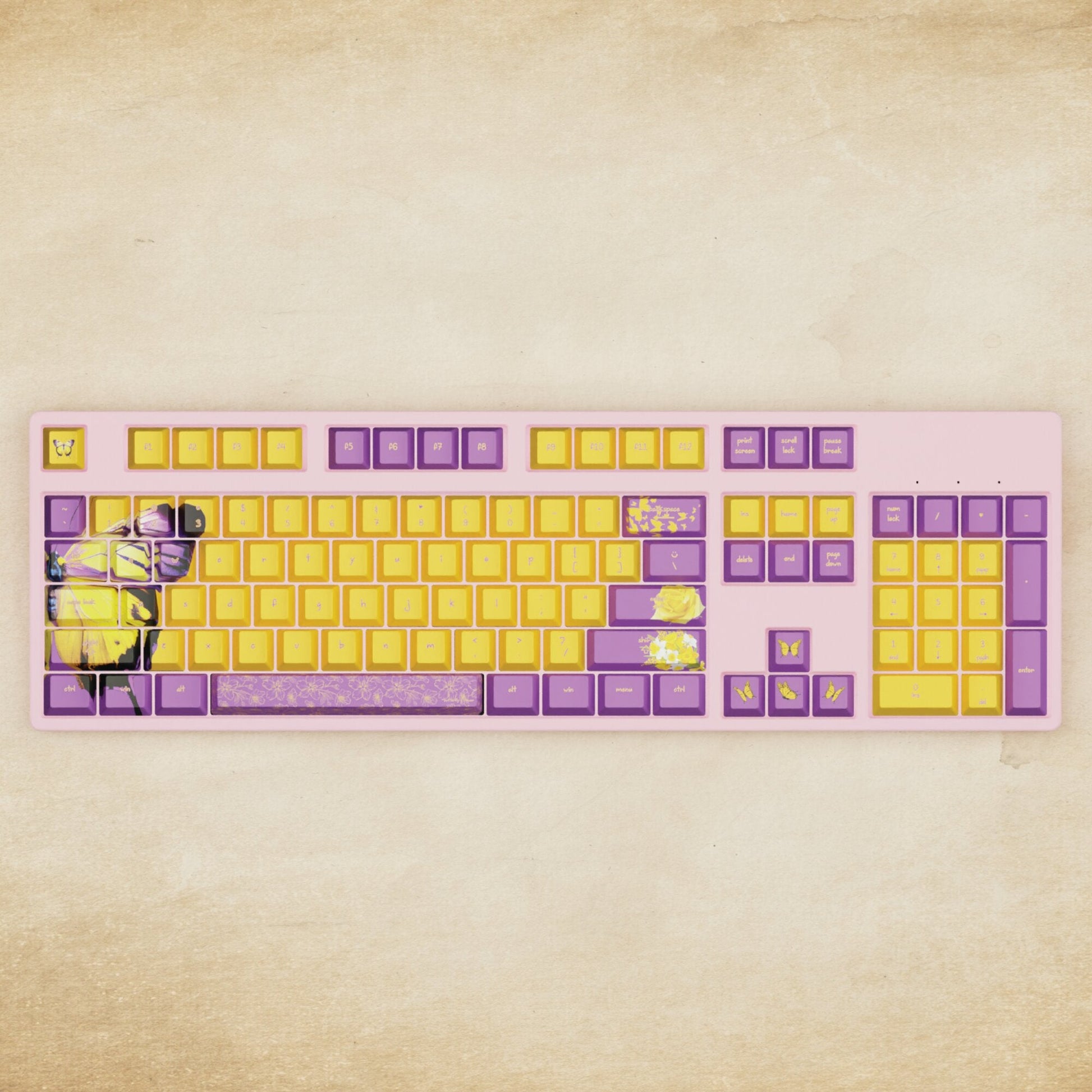 Alpha 108 - 100% Butterfly Mechanical Keyboard - Goblintechkeys