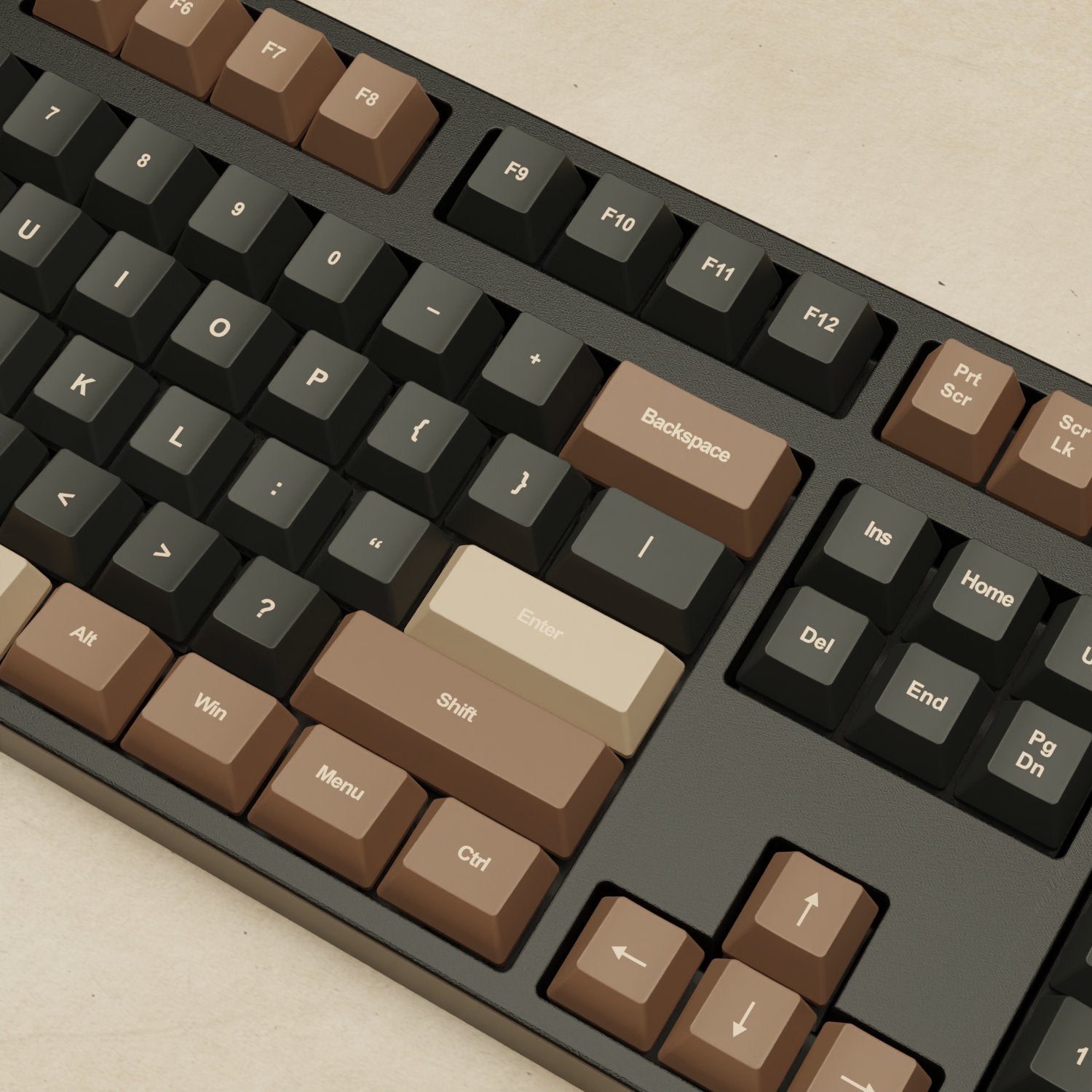 Alpha 108 - 100% Coffee Mechanical Keyboard - Goblintechkeys