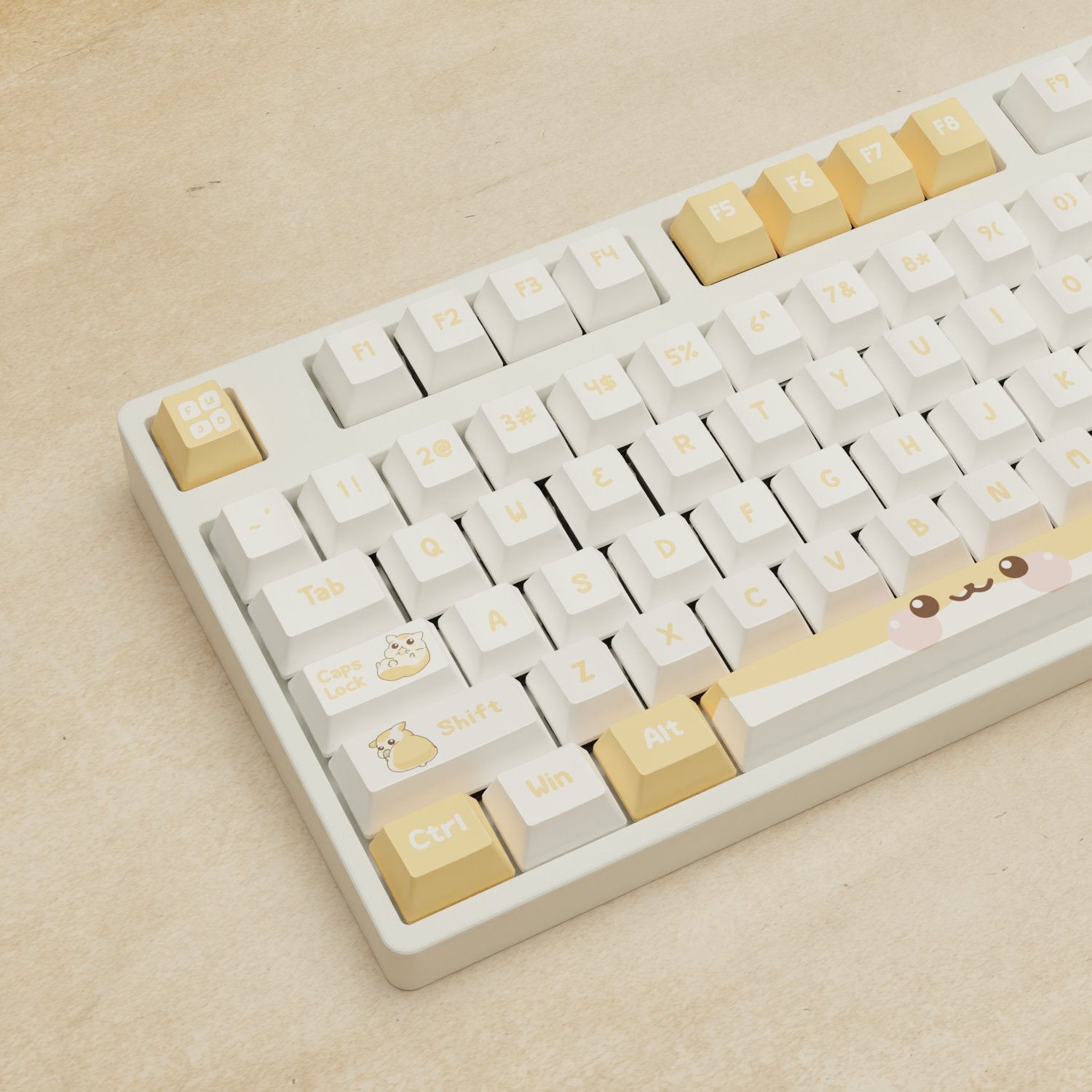 Alpha 108 - 100% Hamster Mechanical Keyboard - Goblintechkeys