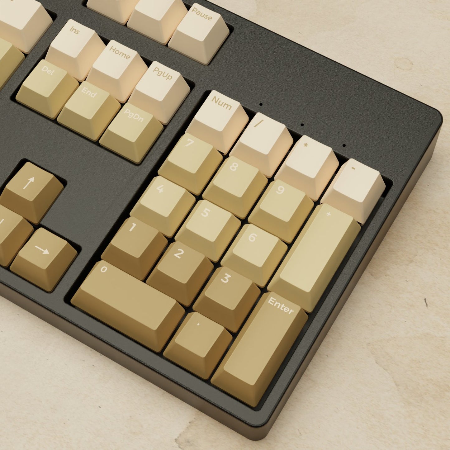 Alpha 108 - 100% Latte Mechanical Keyboard - Goblintechkeys