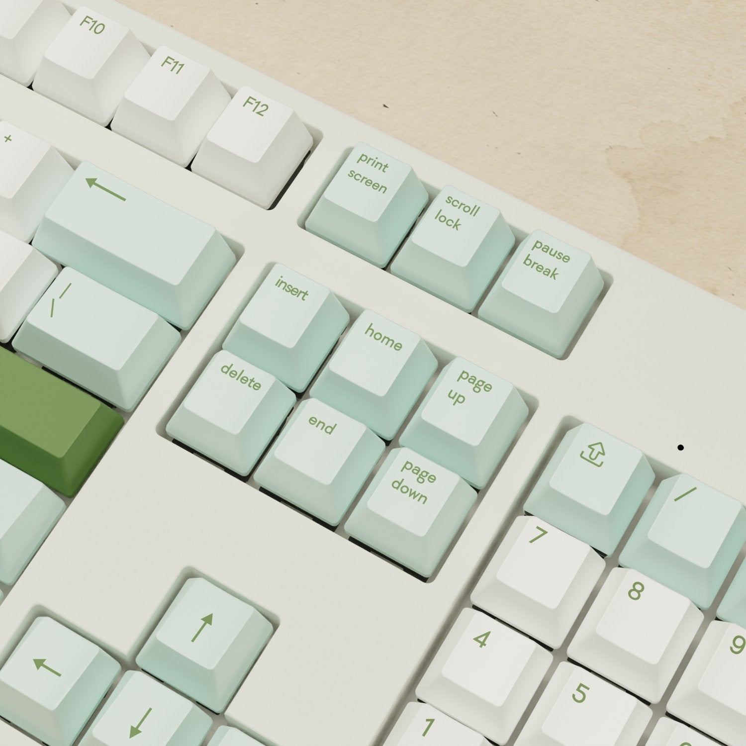 Alpha 108 - 100% Matcha Mechanical Keyboard - Goblintechkeys