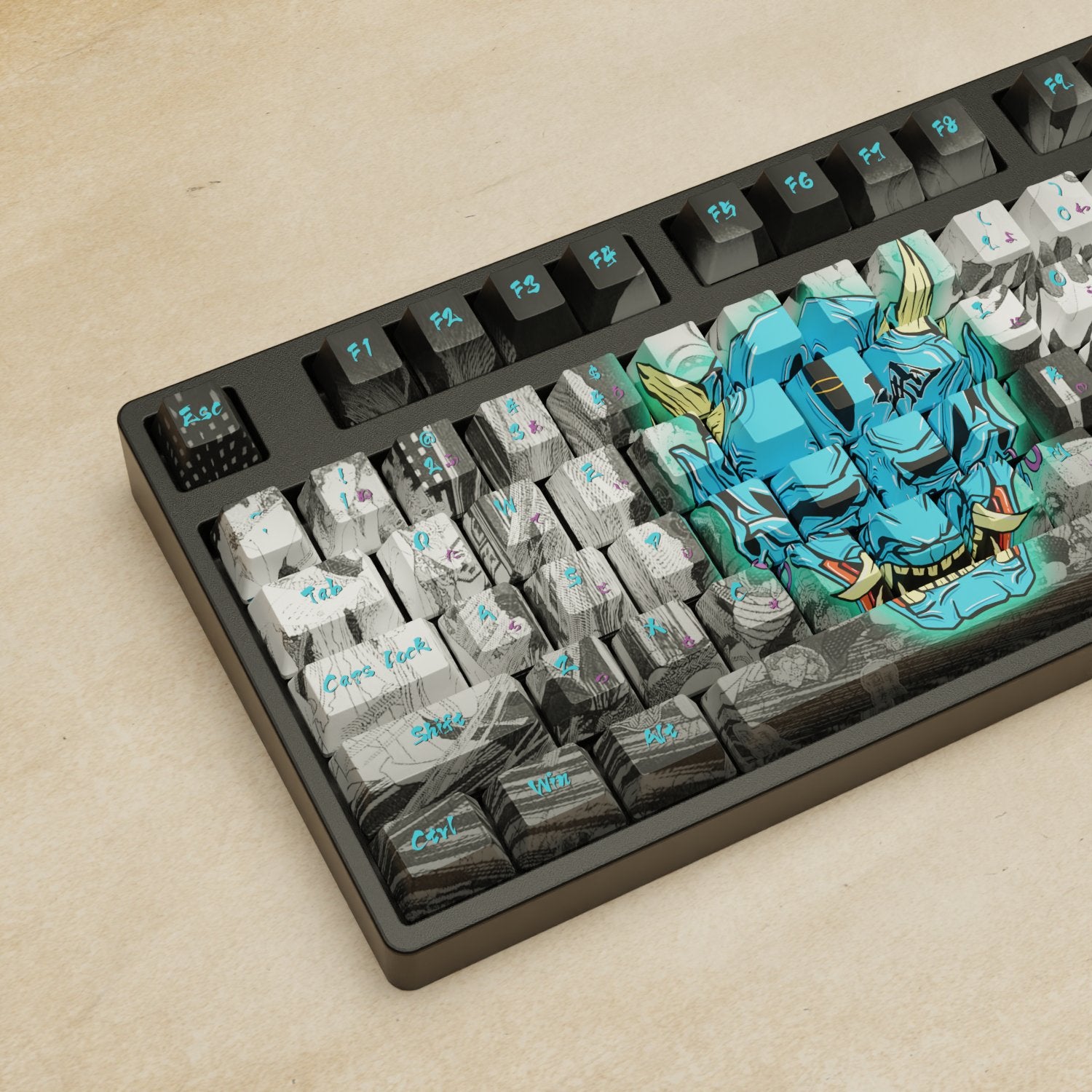 Alpha 108 - 100% Oni Mechanical Keyboard - Goblintechkeys