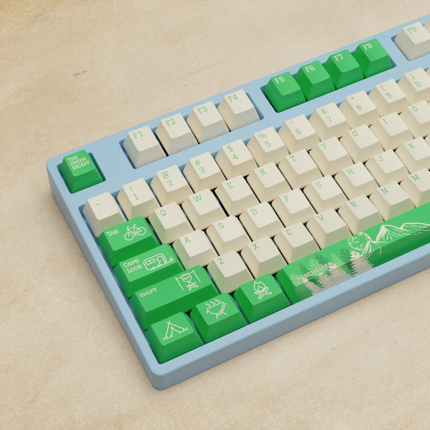 Alpha 108 - 100% Outdoor Mechanical Keyboard - Goblintechkeys