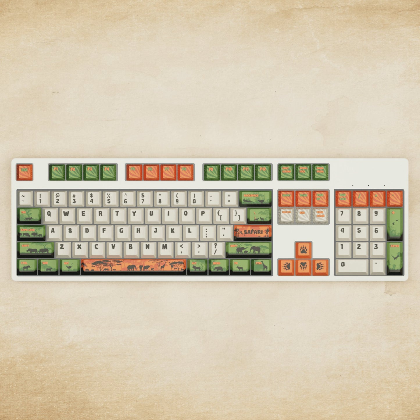 Alpha 108 - 100% Safari Mechanical Keyboard - Goblintechkeys