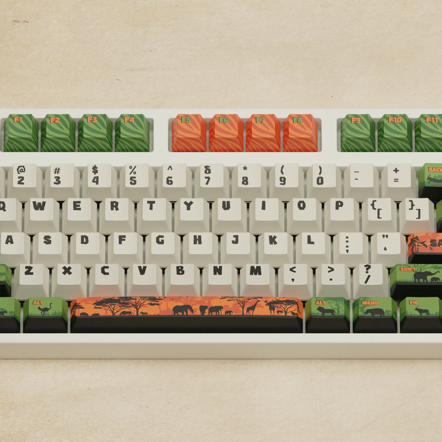 Alpha 108 - 100% Safari Mechanical Keyboard - Goblintechkeys