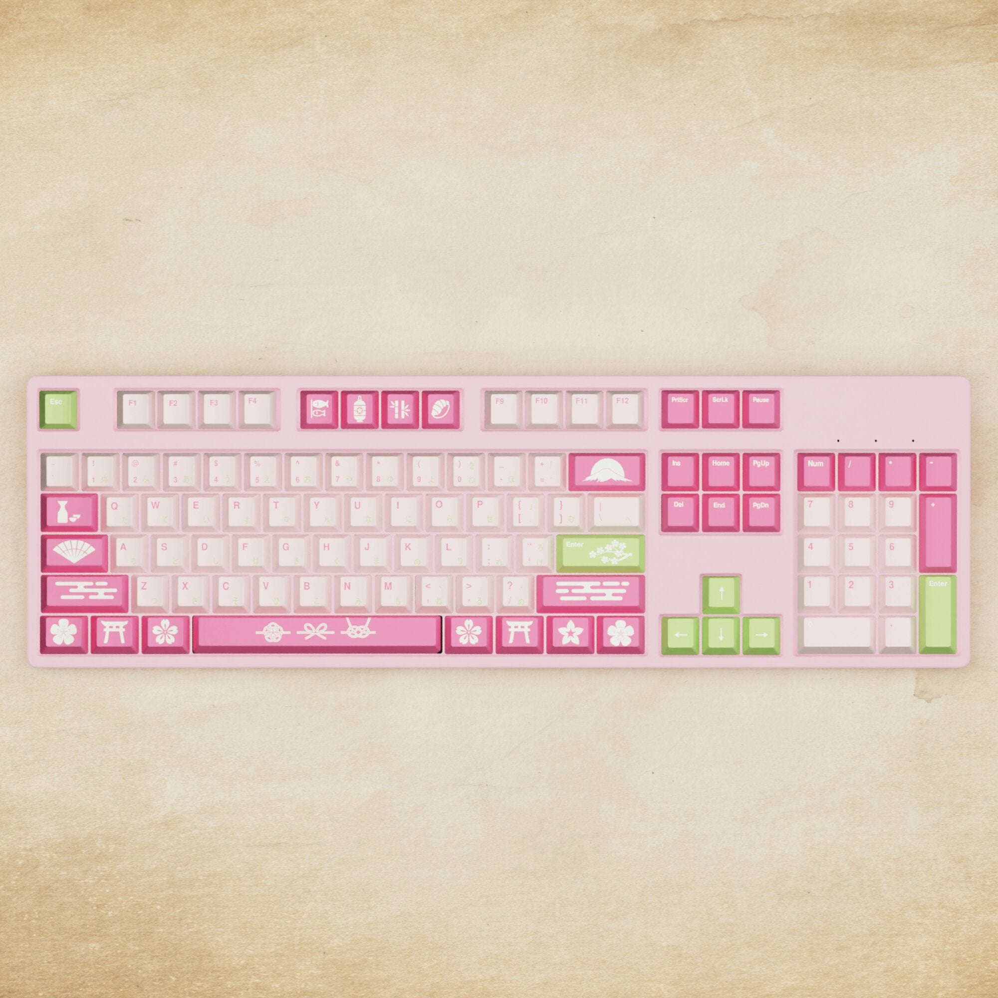 100 % mechanische Sakura-Tastatur100 % mechanische Sakura-Tastatur  