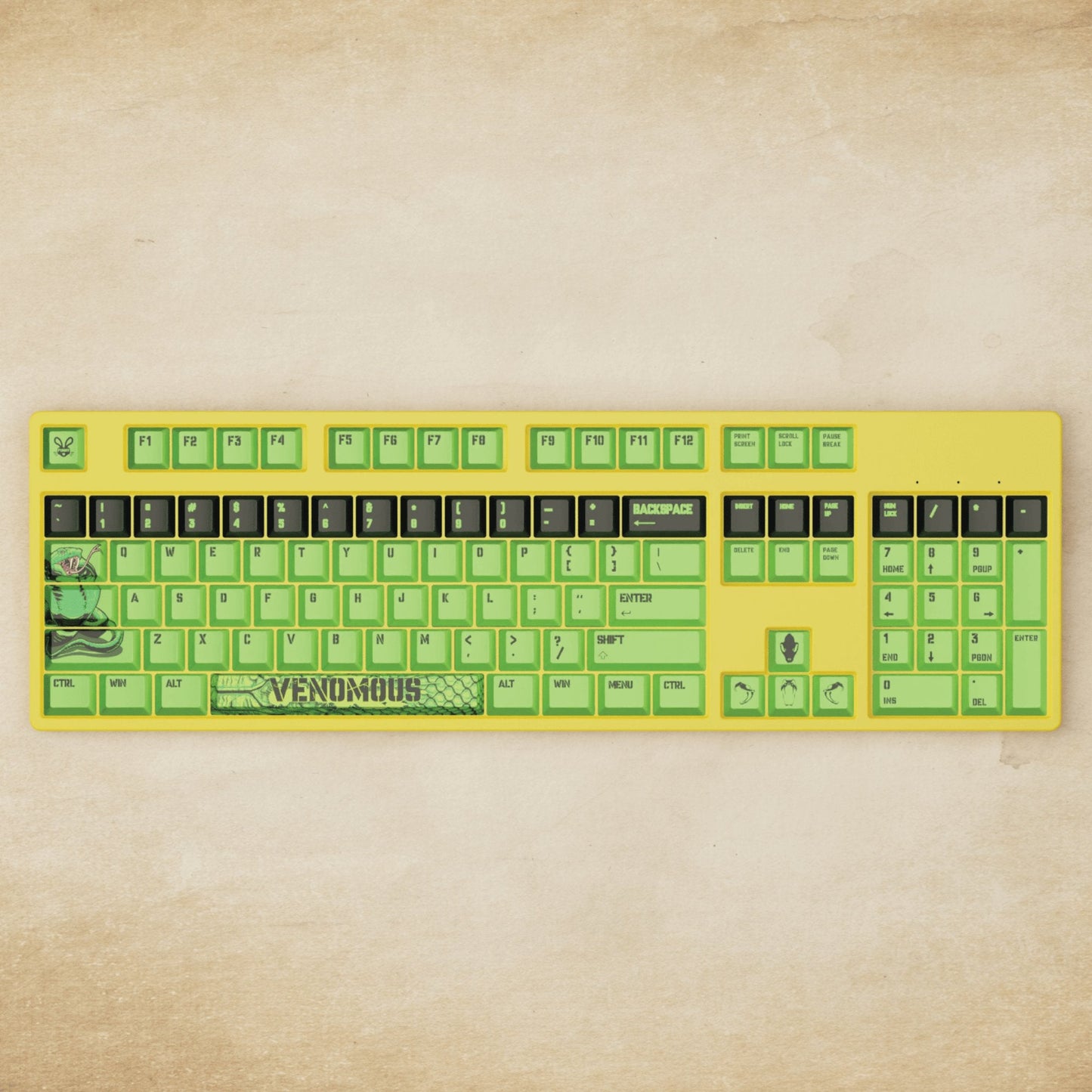 Alpha 108 - 100% Venomous Mechanical Keyboard - Goblintechkeys