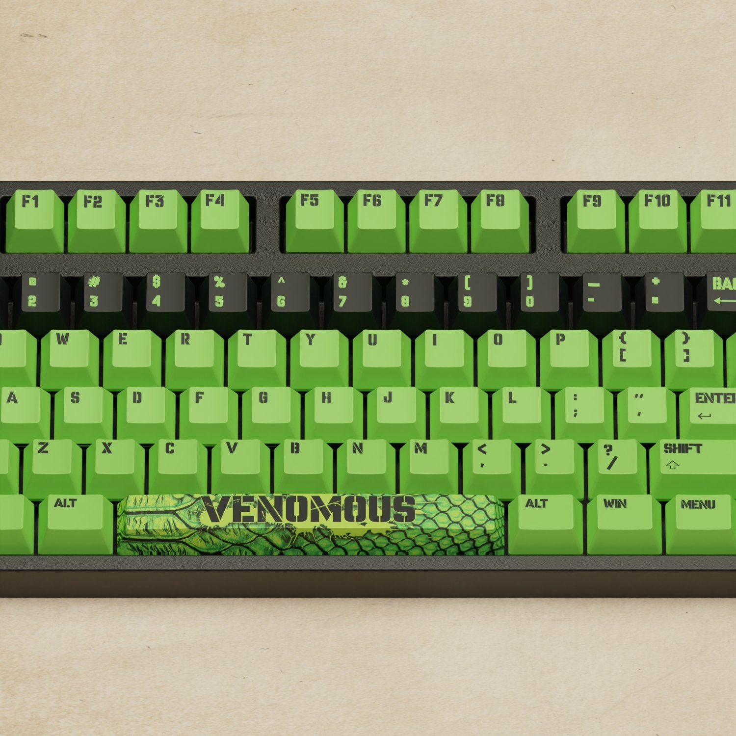 Alpha 108 - 100% Venomous Mechanical Keyboard - Goblintechkeys