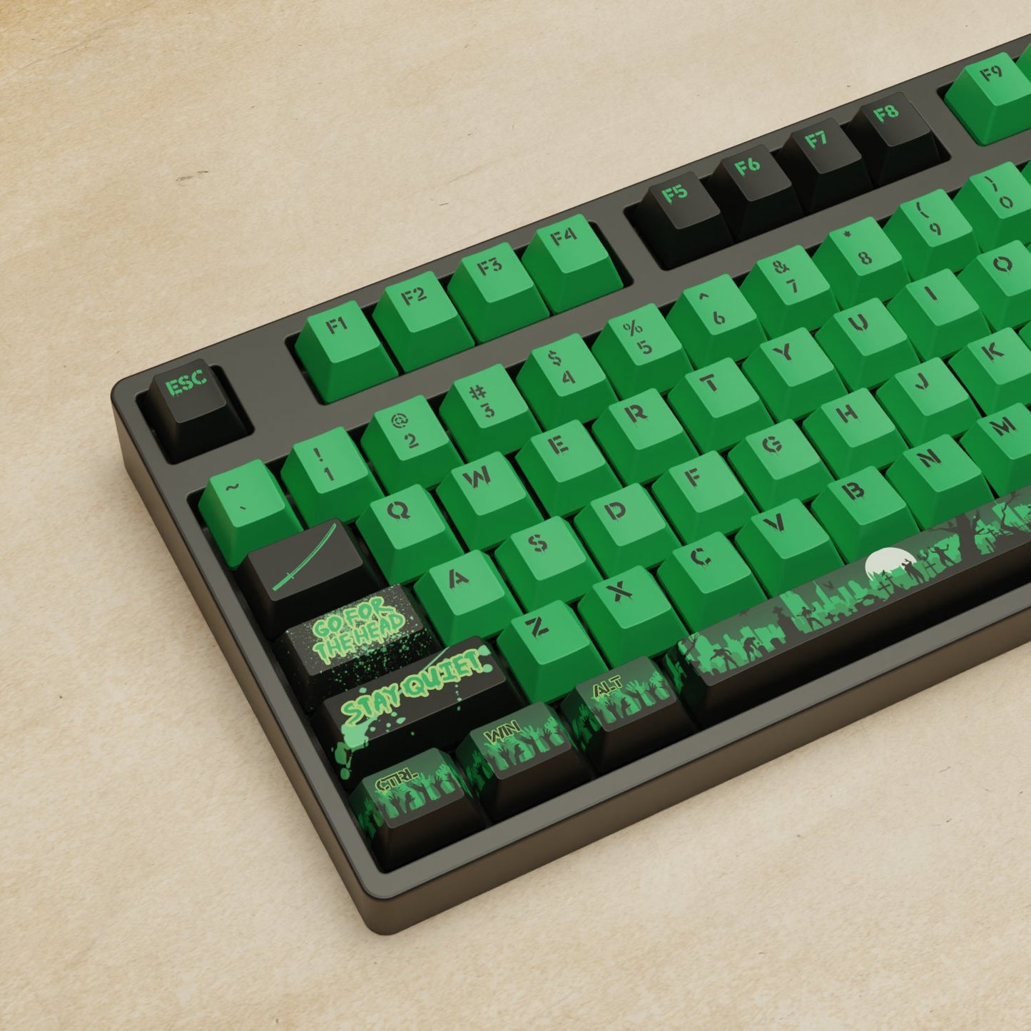 Alpha 108 - 100% Zombie Mechanical Keyboard - Goblintechkeys