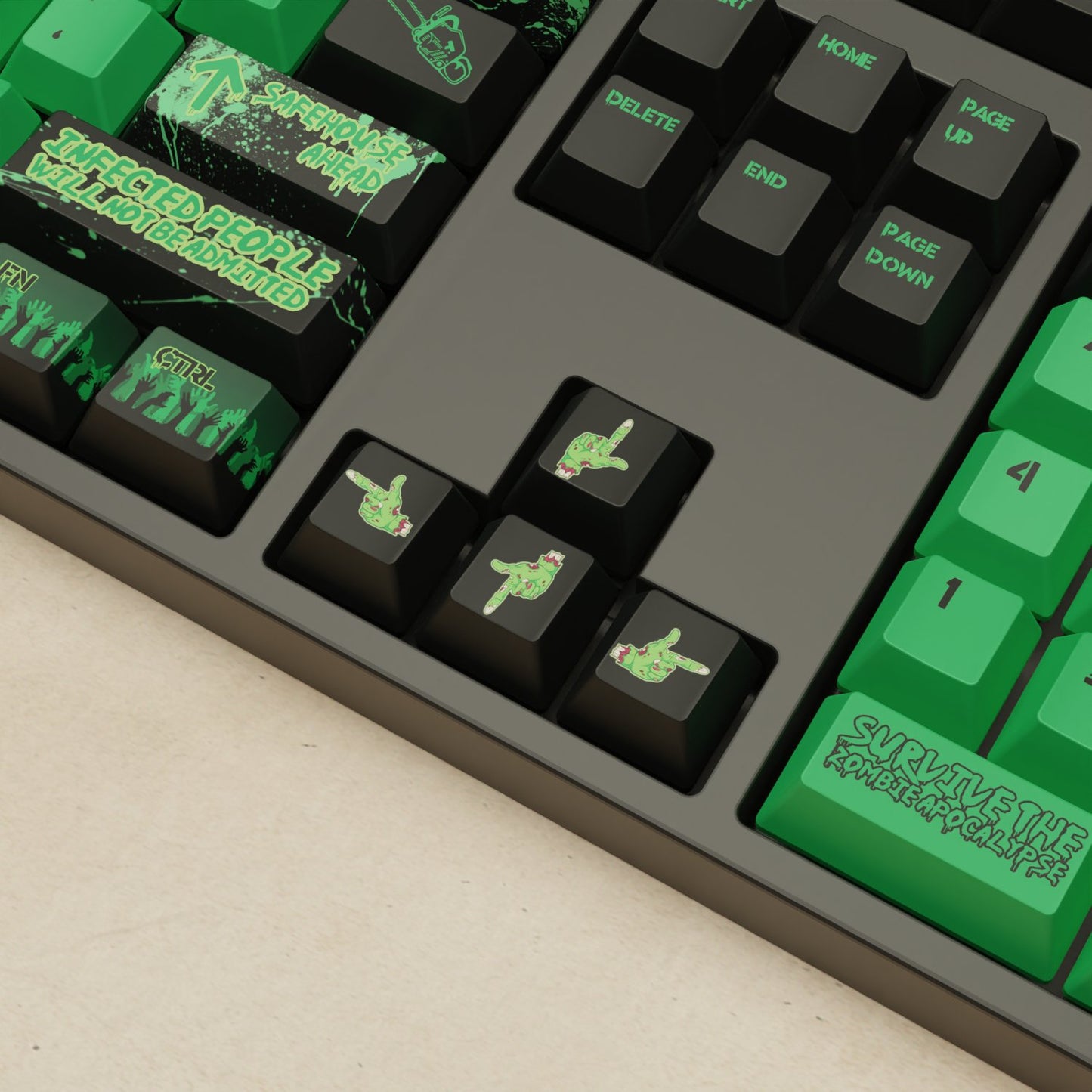 Alpha 108 - 100% Zombie Mechanical Keyboard - Goblintechkeys