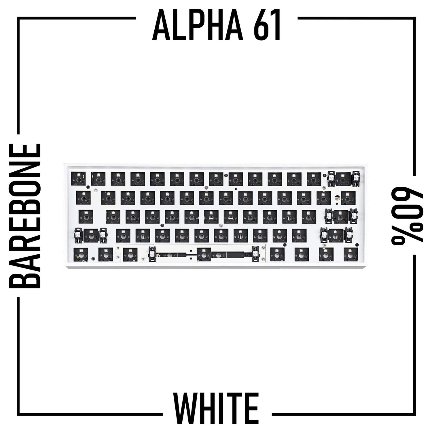 Alpha 61 (60%) - Wireless Mechanical Keyboard Barebone Kit - Goblintechkeys