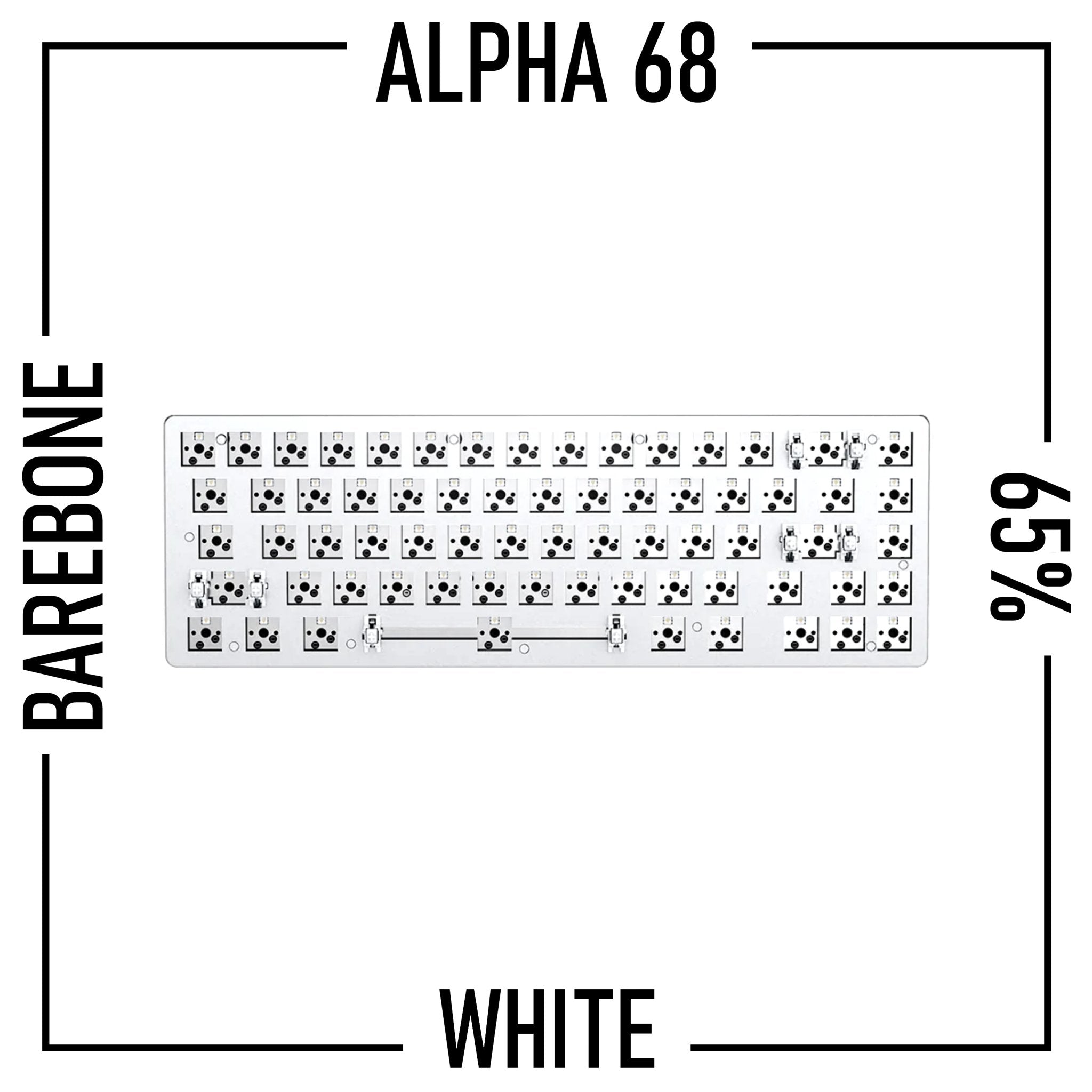 Alpha 68 65% Wireless Mechanical Keyboard Barebone Kit - Goblintechkeys